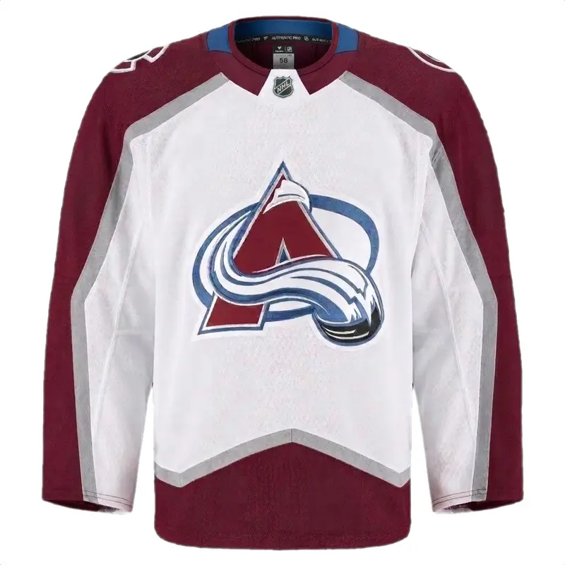 Authentic Colorado Avalanche Pro On-Ice Blank Road Jersey 1