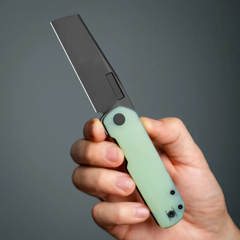 Avid 2 Folding Knife With Jade G10 Handles And Blackwash Finish 1