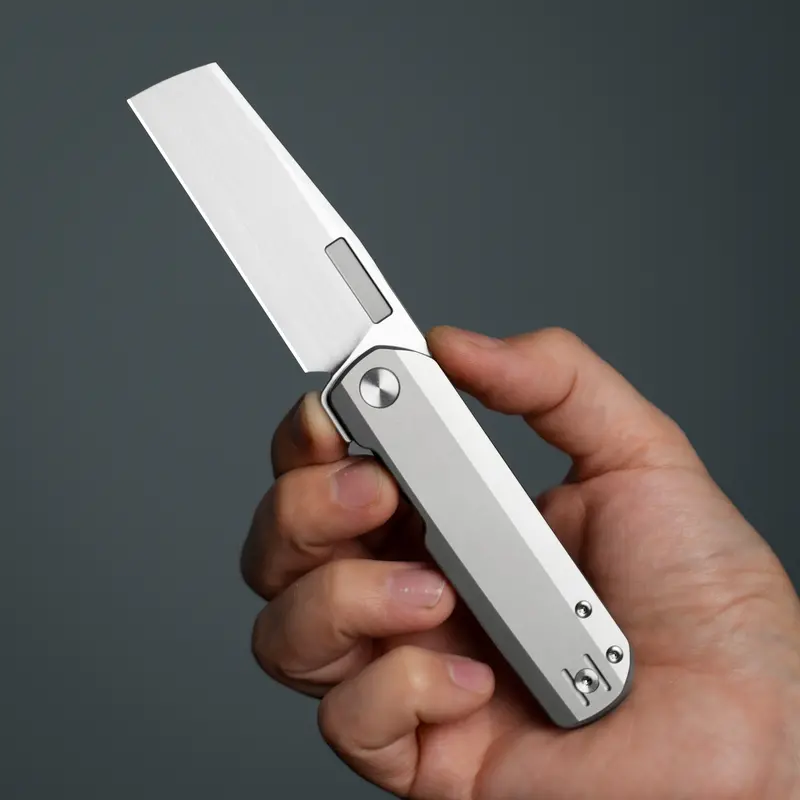 Avid 2 Titanium Handle Knife Featuring Hand-Satin Blade Finish 1
