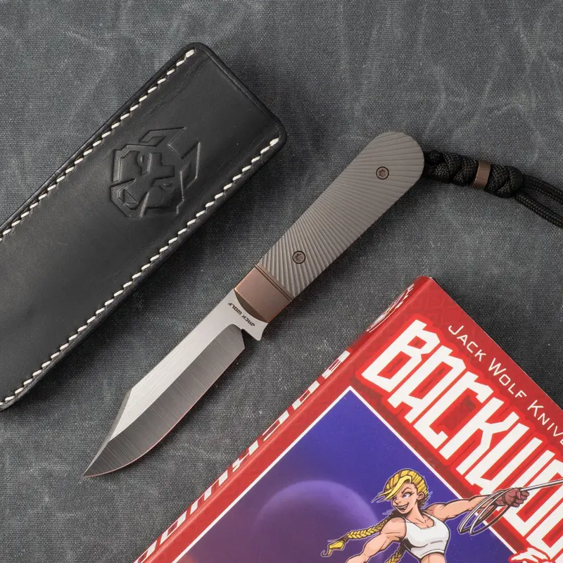 Backwoods Fixedc Fixed-Blade Knife With Titanium Starburst Finish 1