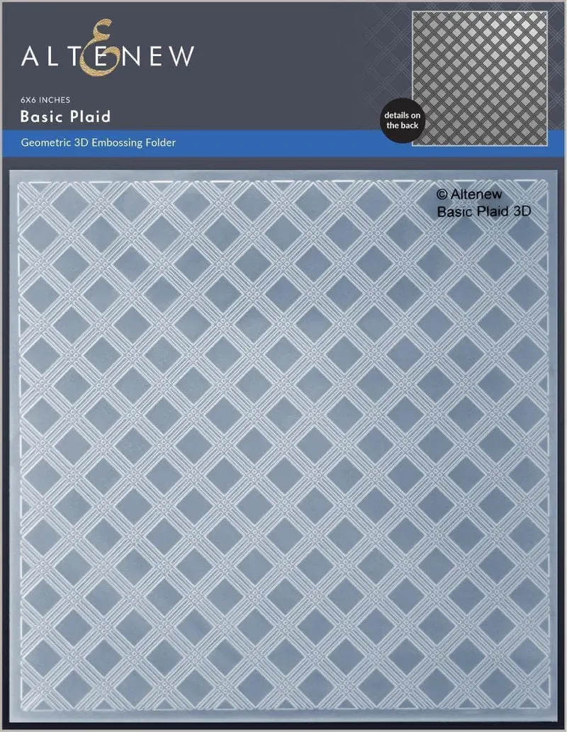 Basic Plaid Textured 3D Embossing Folder 1