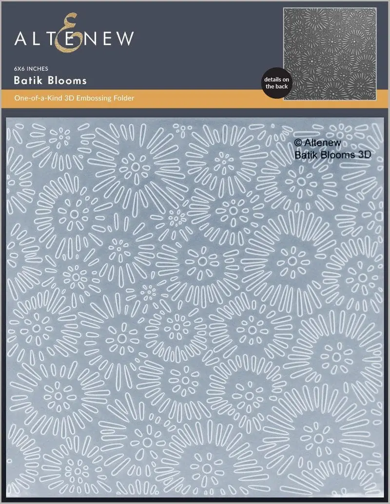 Batik-Inspired 3D Flower Embossing Folder 1