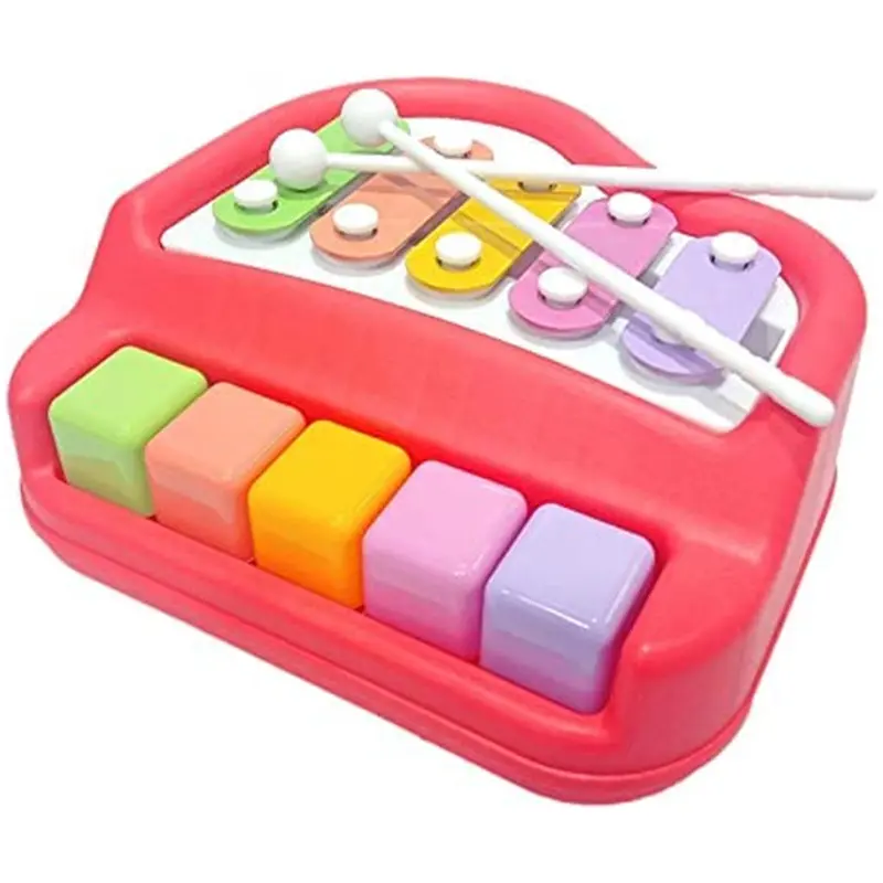 Battery-Free Musical Toy Set – Xylophone & Mini Piano Combo For Early Learning 1