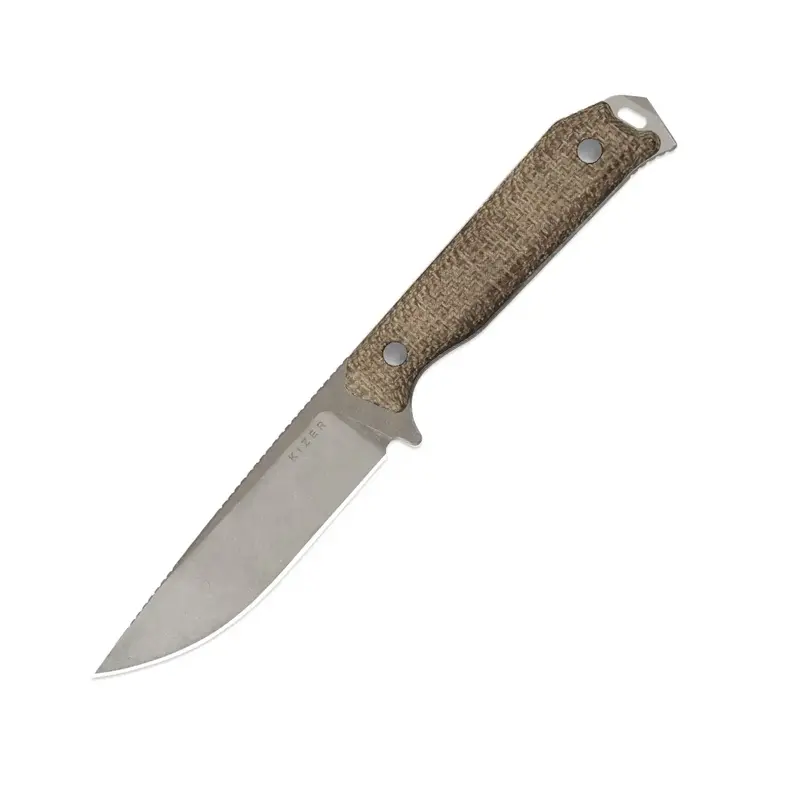 Begleiter Fix Utility Blade – Cpm-3V Steel And Burlap Micarta Scales 1