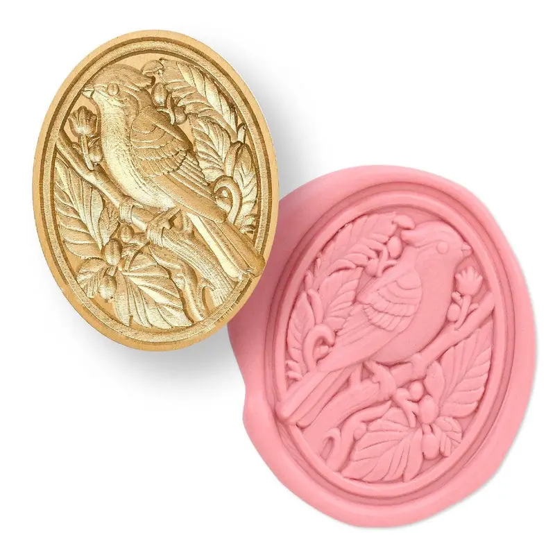 Berrywood Bird Wax Seal Stamp With Detailed Engraving 1