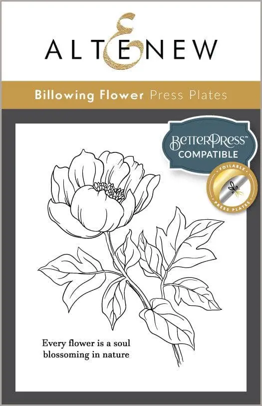 Billowing Flower Embossing And Foil Plates 1