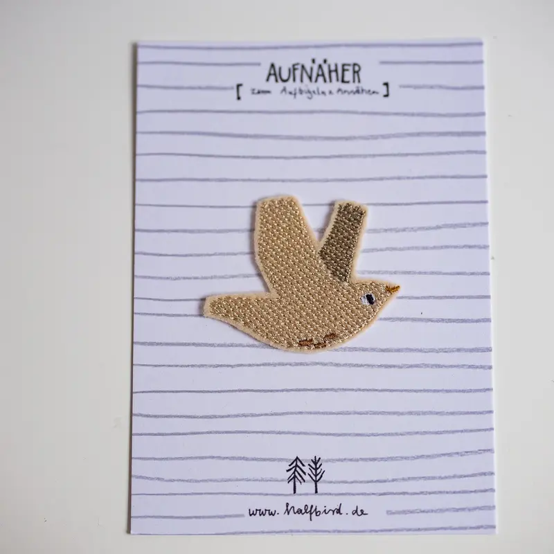 Bird-Themed Iron-On Patch 1