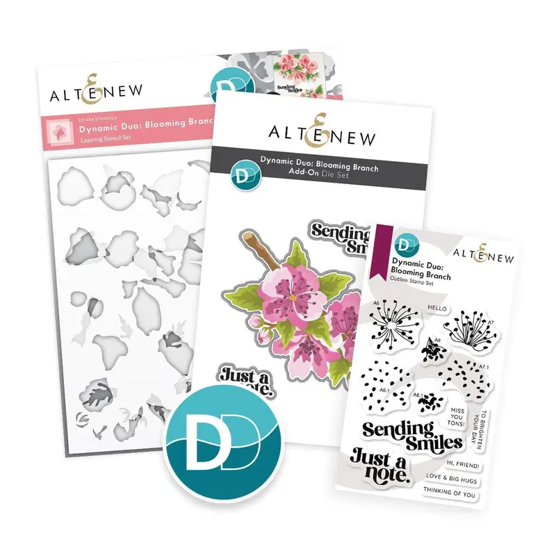 Blooming Branch Stencil And Die Value Pack 1