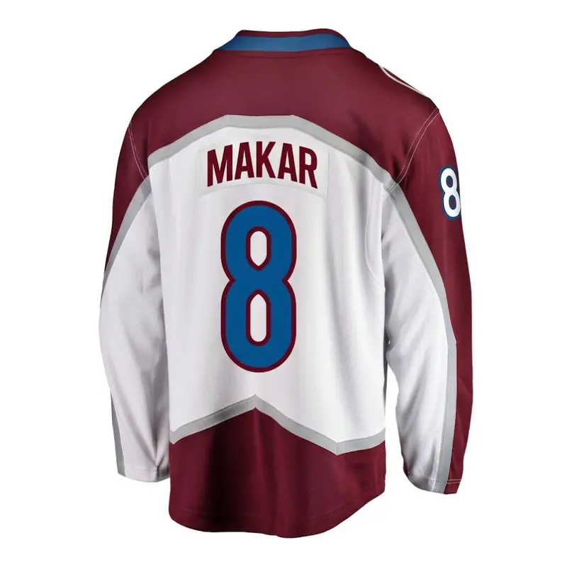 Cale Makar #8 Colorado Avalanche Breakaway Road Jersey – Alternate Version 1