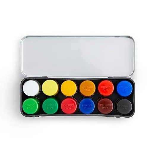 Camel Am3309 Premium Poster Color Set – 12 Bold, Blendable Shades 1
