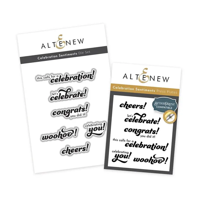 Celebration Sentiments Expressive Die Set 1