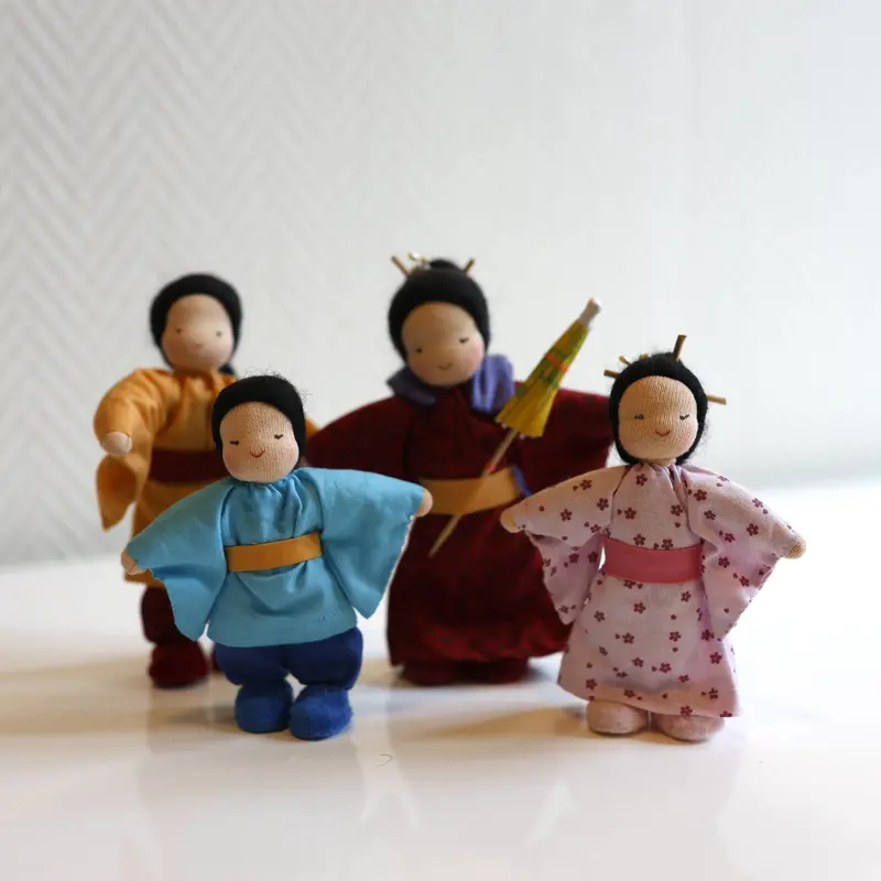 Chinese Family Doll Set For Playhouses 1