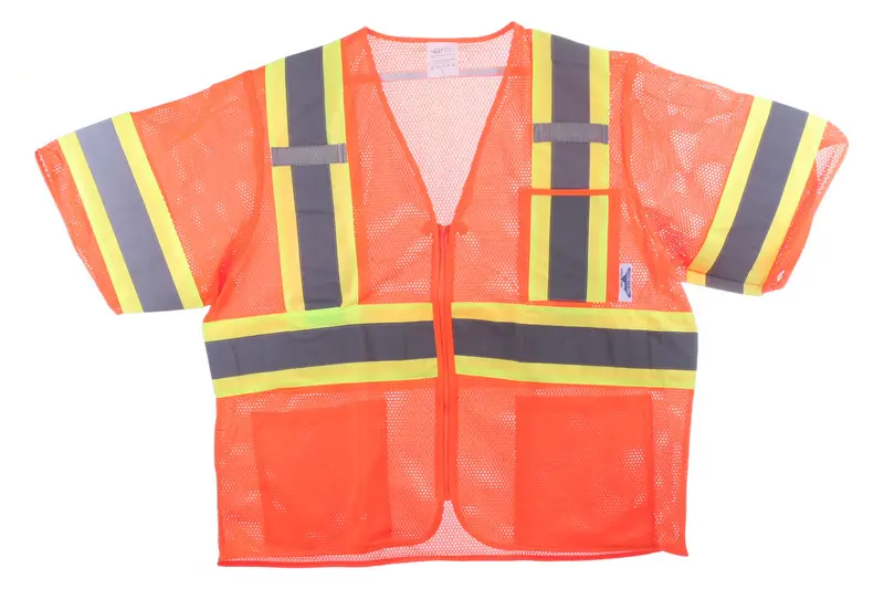 Class 3 Hi-Vis Mesh Safety Vest – Orange, Xxl 1
