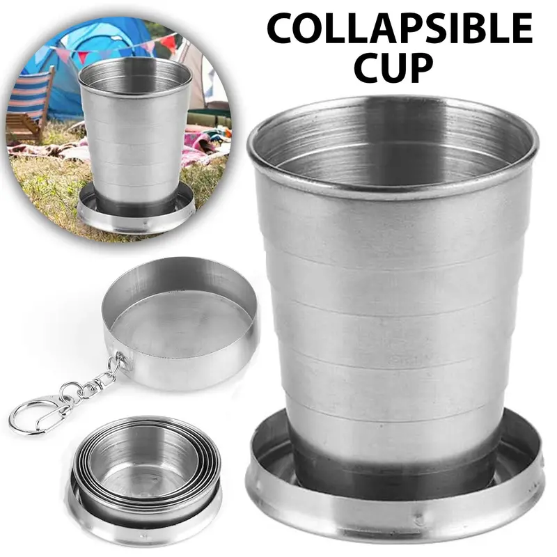 Collapsible Stainless Steel Travel Cup – Lightweight & Leak-Resistant 1