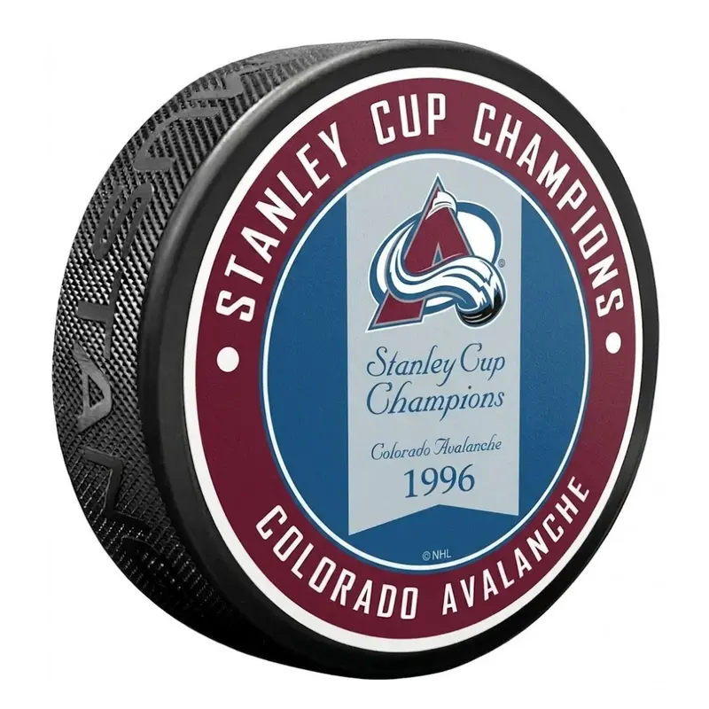 Colorado Avalanche 1996 Stanley Cup Championship Commemorative Puck 1