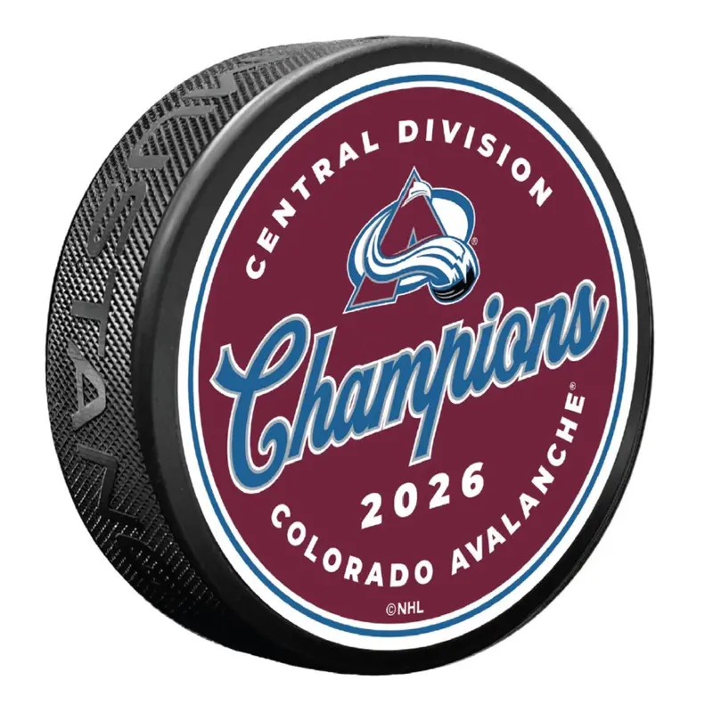 Colorado Avalanche 2026 Nhl Central Division Champions Commemorative Puck 1