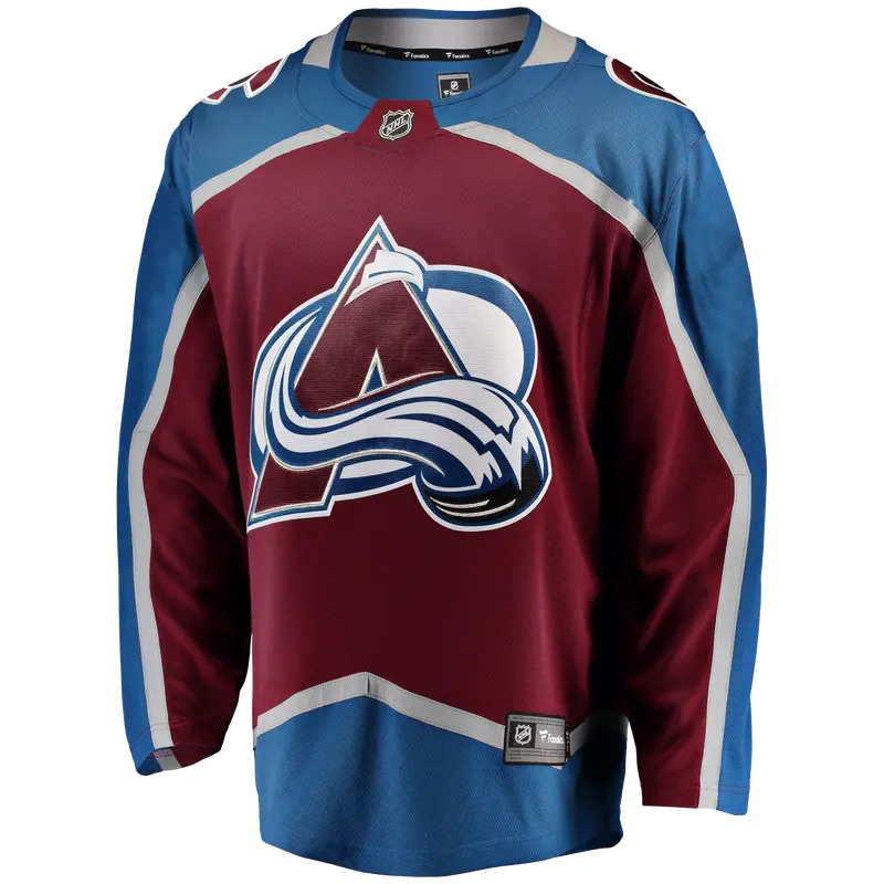 Colorado Avalanche Breakaway Blank Home Jersey (No Graphics) 1