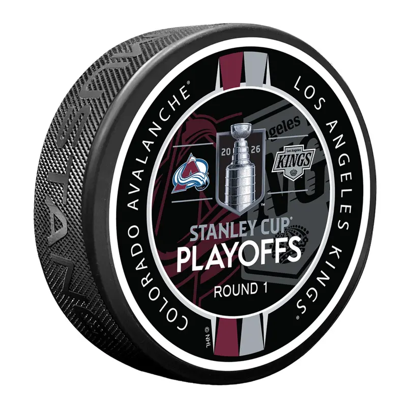 Colorado Avalanche Mustang 2026 Stanley Cup Playoffs Round 1 Commemorative Puck 1