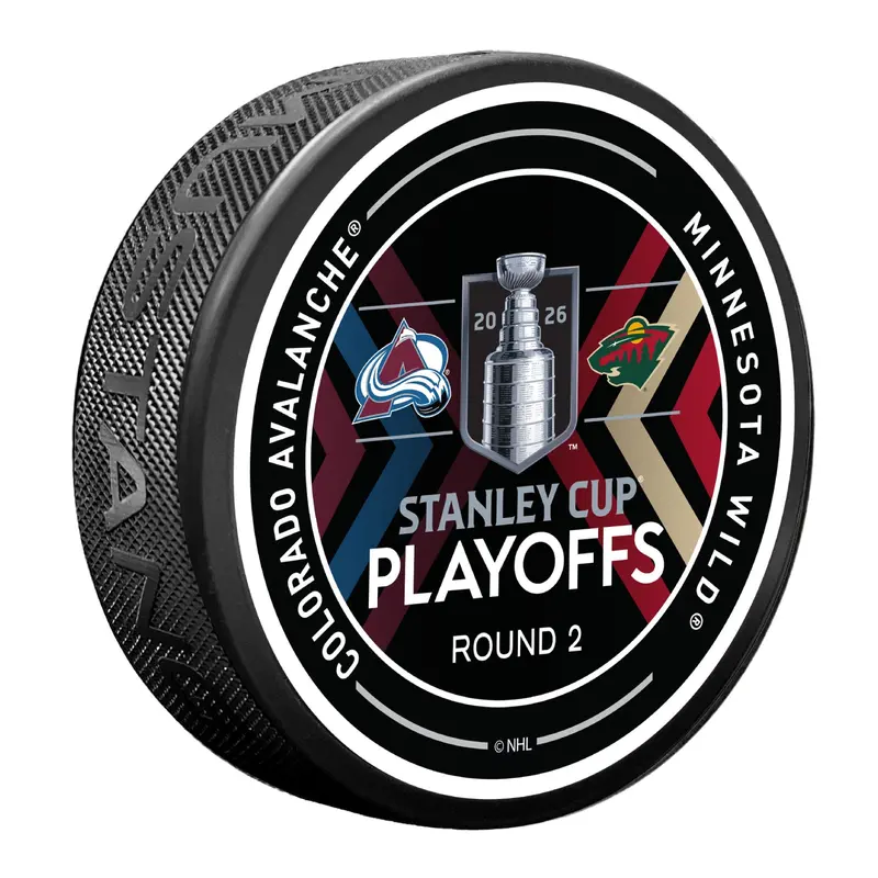 Colorado Avalanche Mustang 2026 Stanley Cup Round 2 Puck 1