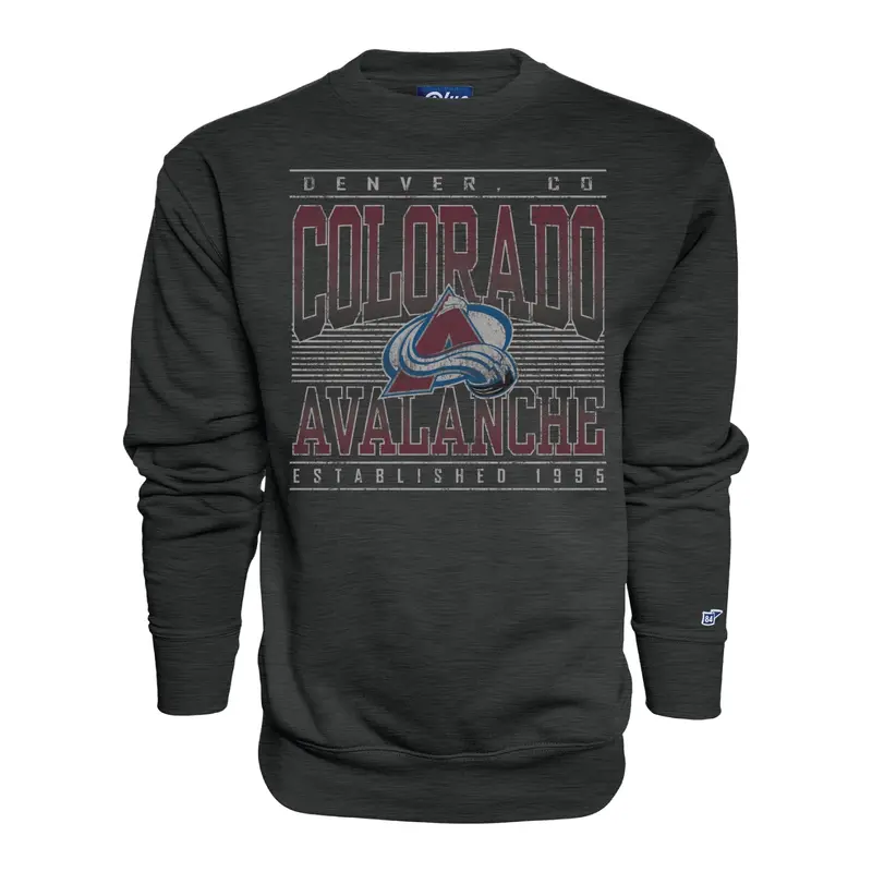 Colorado Avalanche Primary Founder Pullover Crewneck Sweatshirt 1
