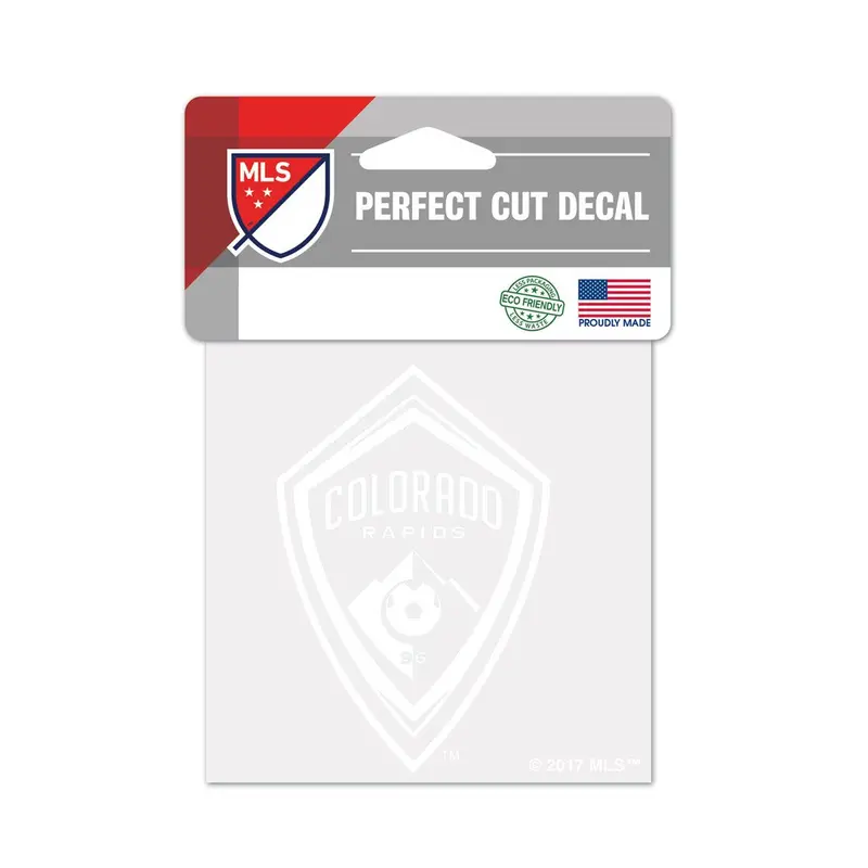 Colorado Rapids Primary Logo Vinyl Decal – Crisp White Design 1
