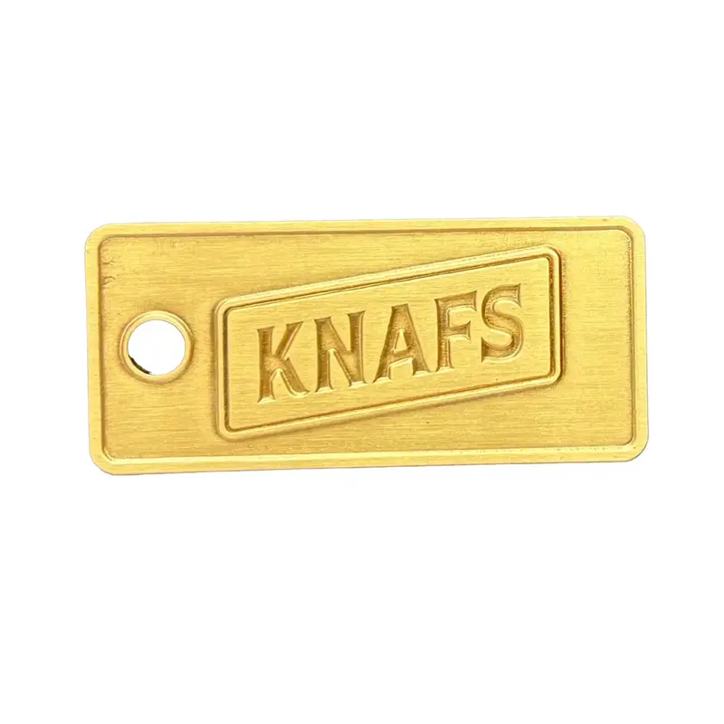 Complimentary Knafs Brass Branding Tag 1