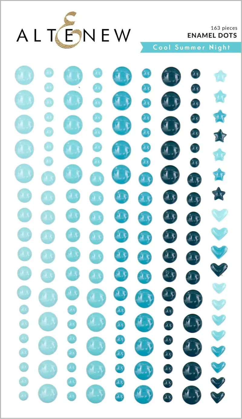 Cool Summer Night Enamel Dot Assortment 1