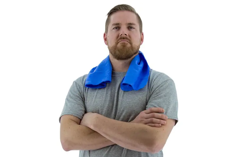 Cooling Towel – 26 X 17 Inches, Blue Evaporative Fabric 1