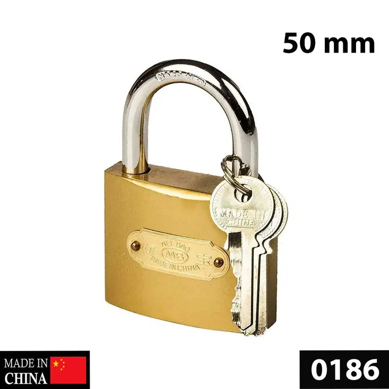 Copper-Finished Solid Lock – 50 Mm Shackle For Indoor/Outdoor Applications 1