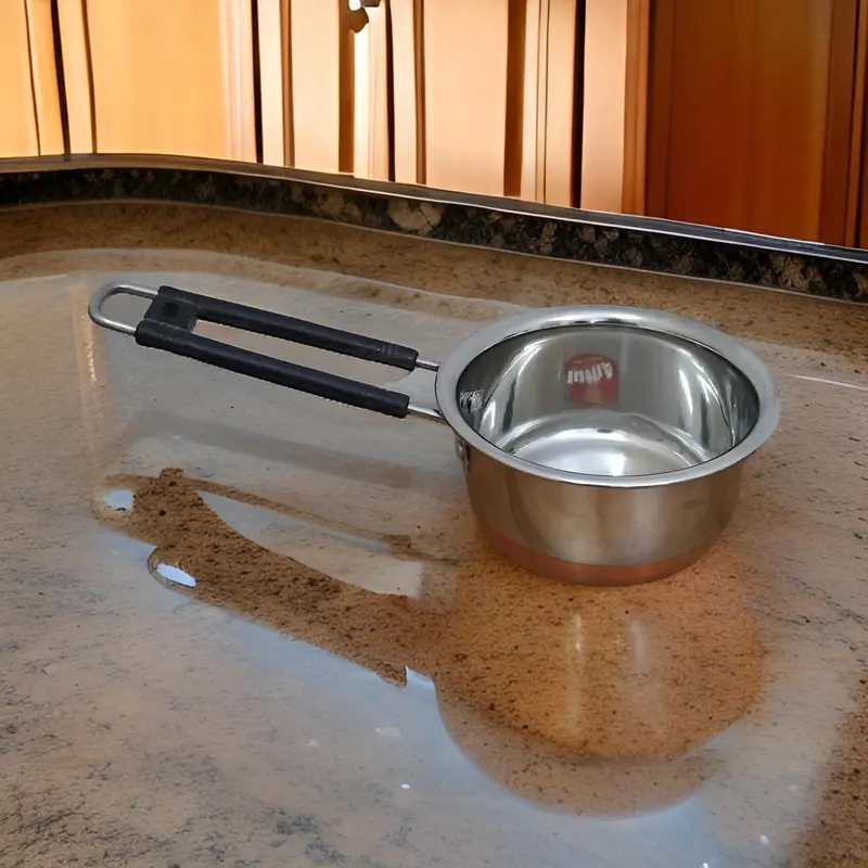 Copper-Infused Stainless Steel Saucepan – Single Flat-Bottom Milk & Sauce Pan 1
