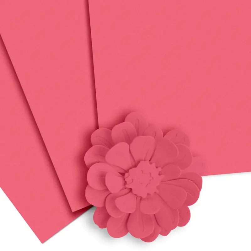 Coral Berry Cardstock Pack – Bright & Cheerful 10-Sheet Craft Paper 1