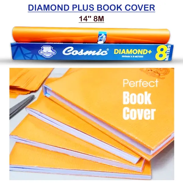 Cosmic Diamond+ Book Cover – 14-Inch, 8-Meter Heavy-Duty Transparent Sheet 1