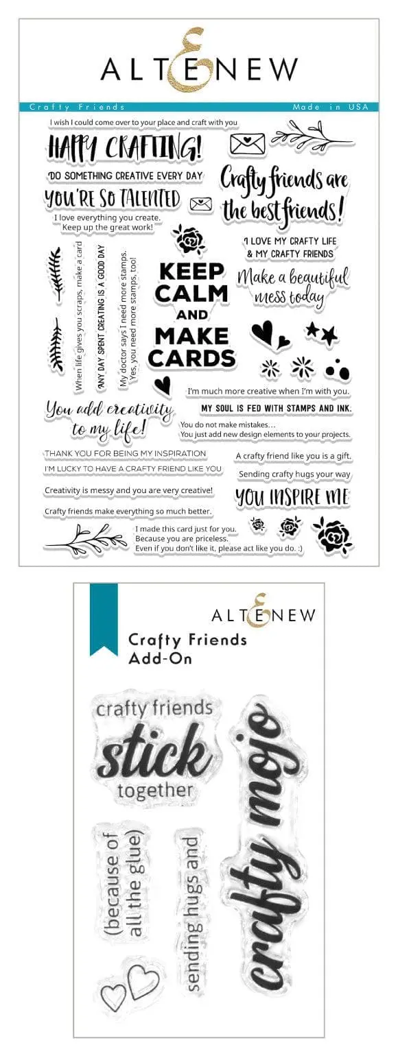 Crafty Friends Stamp Bundle – Core + Add-On Sets 1
