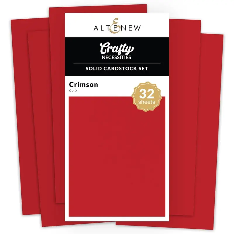 Crimson Solid Cardstock Pack – 32 Sheets Of Rich Red Craft Paper 1