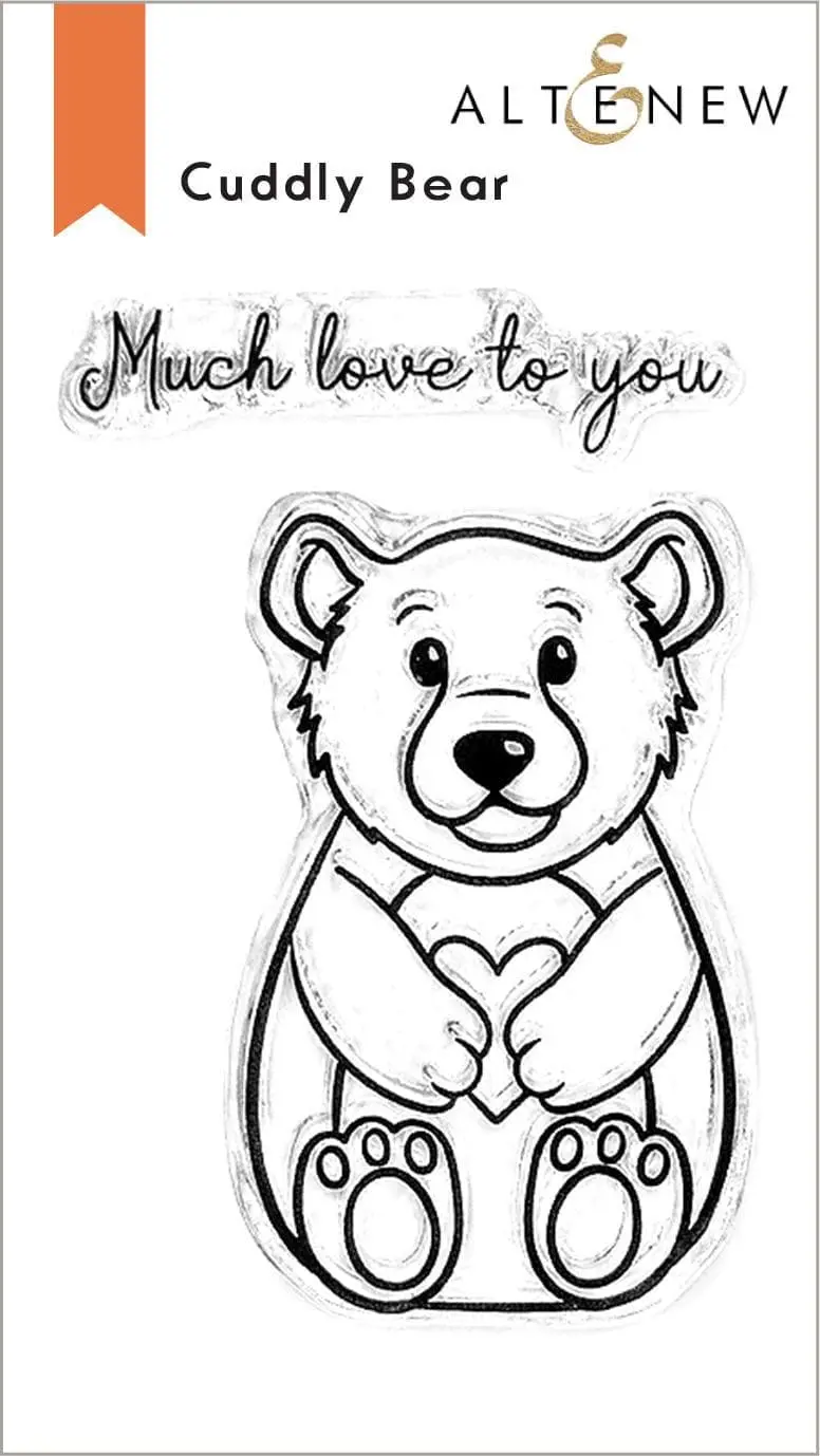 Cuddly Bear Clear Stamp Set: Playful Animal-Themed Design 1