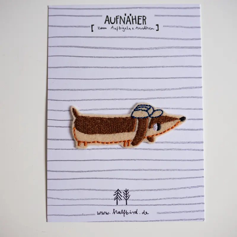 Dachshund Iron-On Patch 1