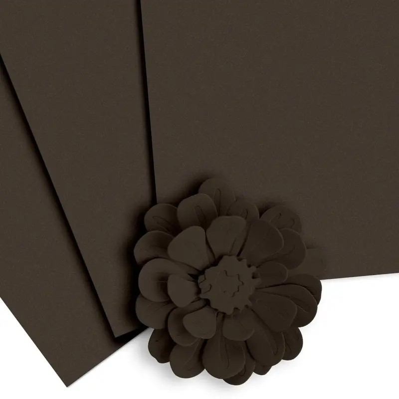 Dark Chocolate Elegant Cardstock – 10-Sheet Craft Pack 1