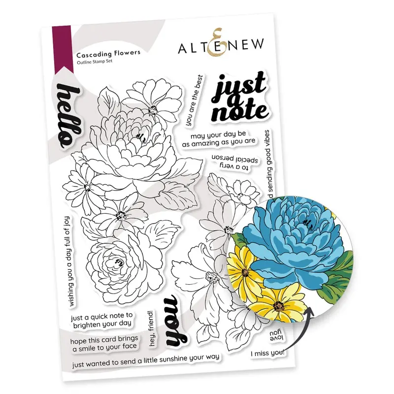 Dramatic Cascading Bloom Stamp Collection 1