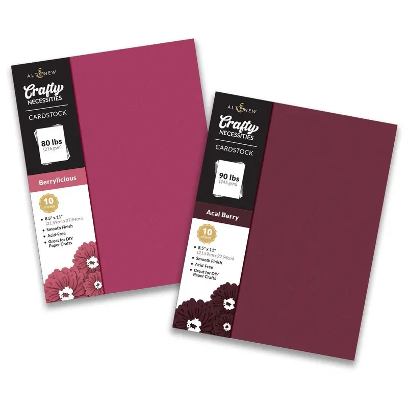 Dried Petals Cardstock Bundle – Vintage-Inspired Neutral Tone Collection 1