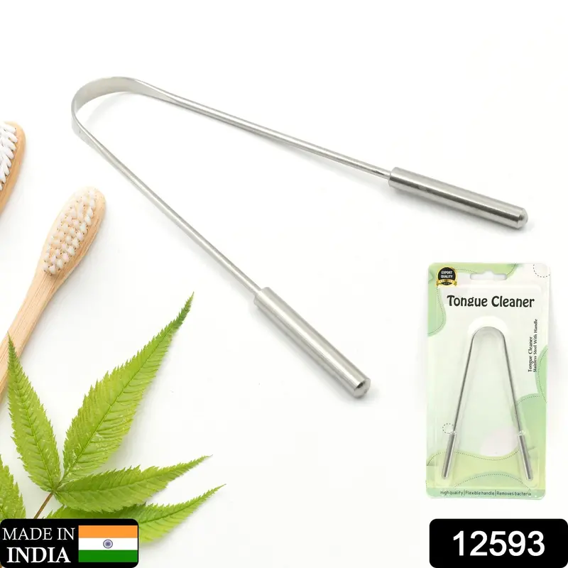 Dual-Material Tongue Cleaner – Stainless Steel & Copper Scraper For Oral Hygiene & Fresh Breath 1