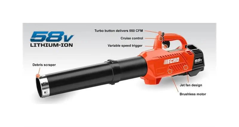 Echo Cplb-58V Cordless Pole Pruner With Integrated Battery 1