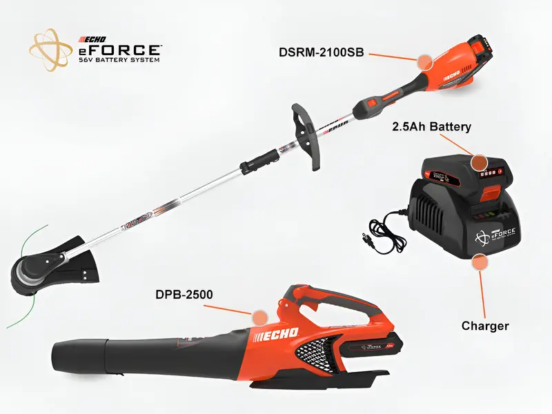 Echo Dcp-Bvrs1B 56V Battery Blower And Vacuum Combo Kit 1