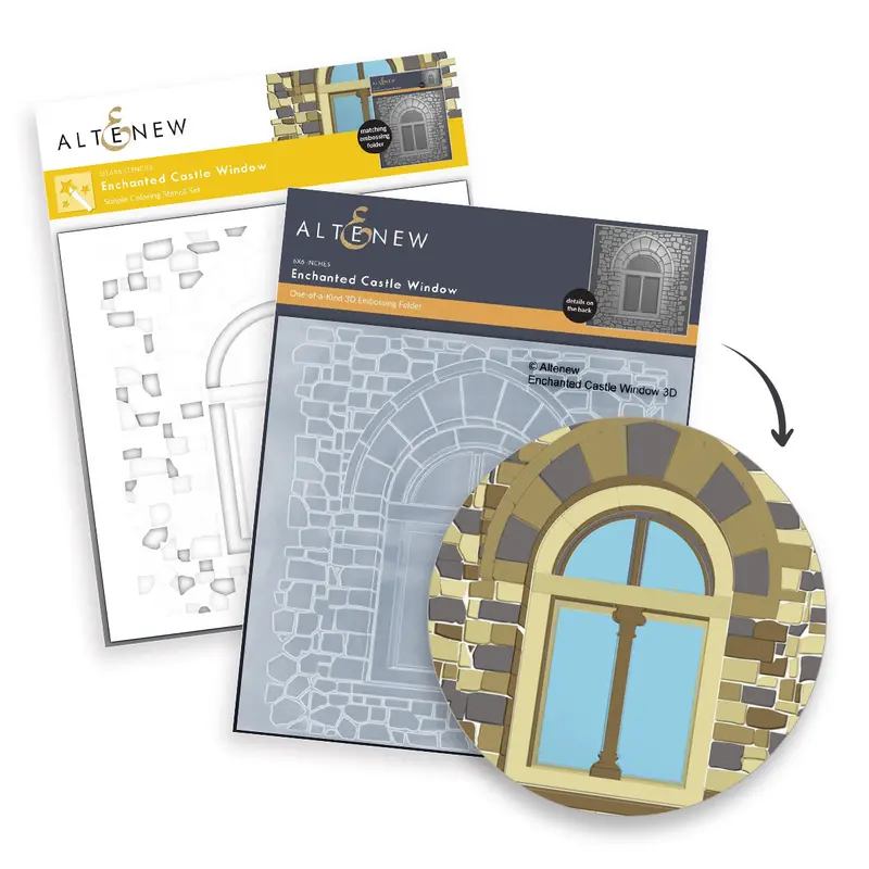 Enchanted Castle Window Die & Stencil Set 1