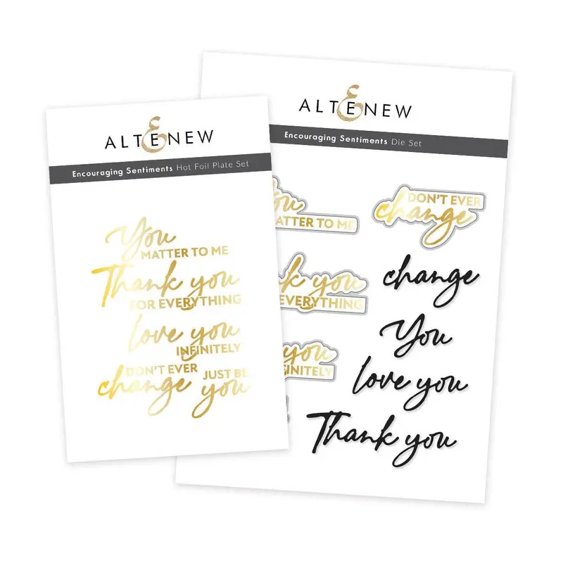 Encouraging Sentiments Phrase Stamp Set 1