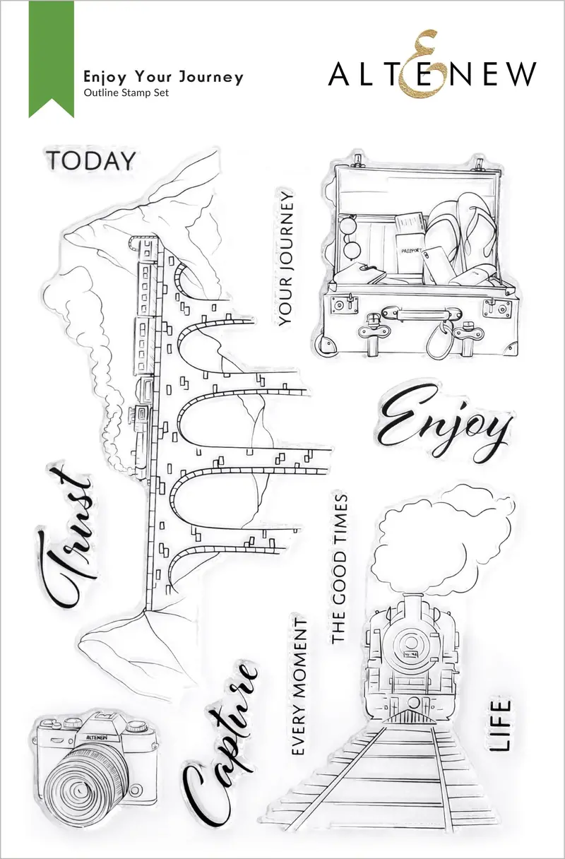Enjoy Your Journey Inspirational Stamp Set 1