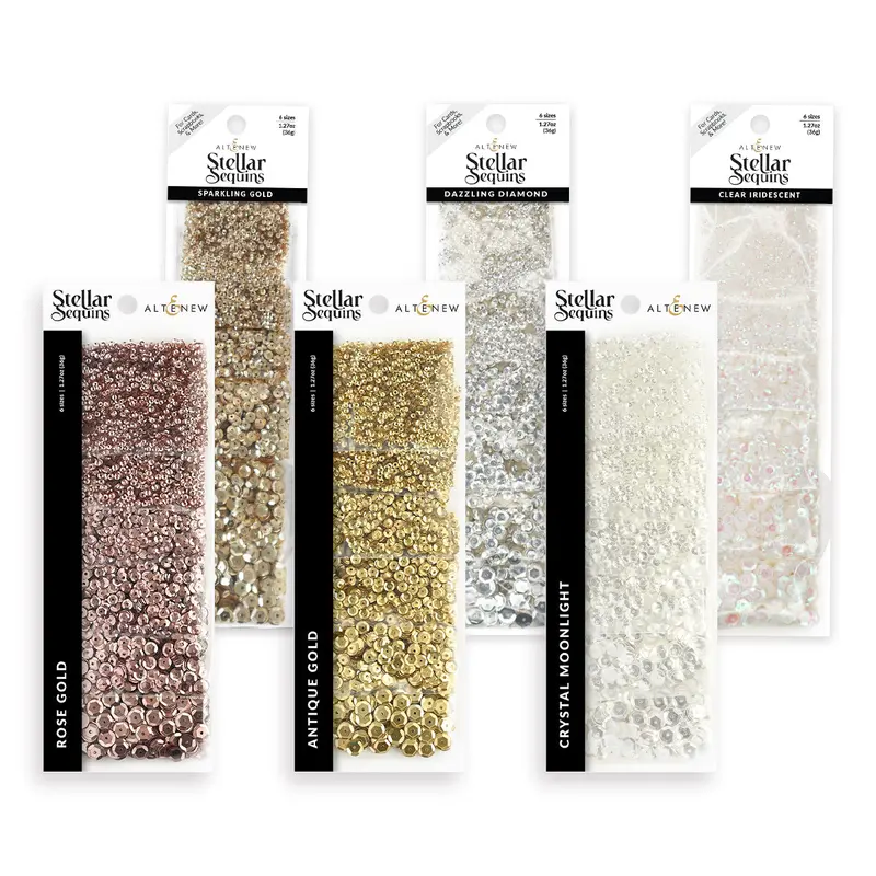 Essential Stellar Sequins Bundle: Six-Variety Shimmer Pack 1