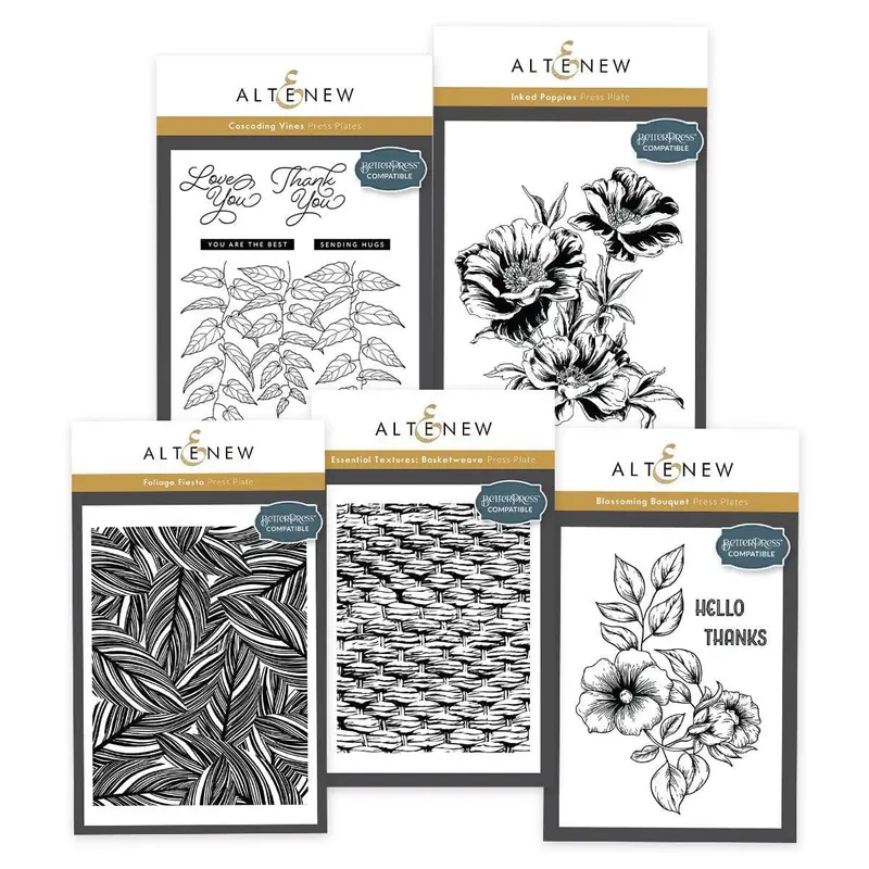 Floral And Foliage Embossing Plate Collection 1