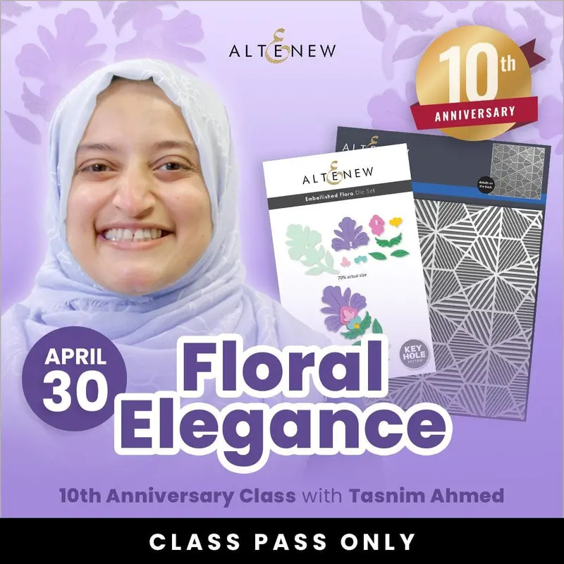 Floral Elegance Cardmaking Class With Tasnim 1