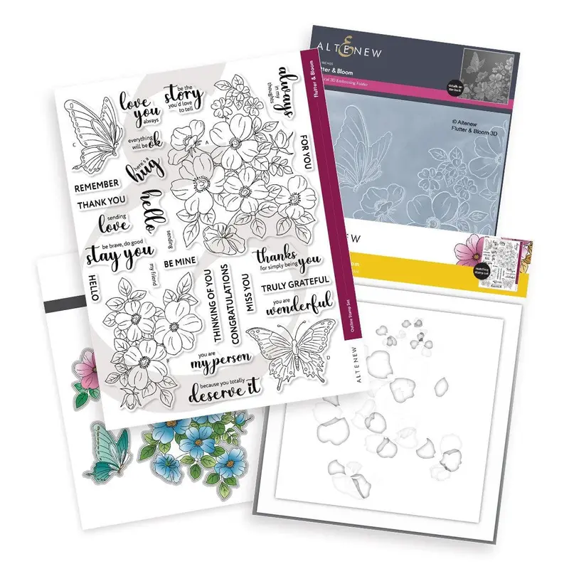 Flutter & Bloom Floral Die And Stencil Set 1