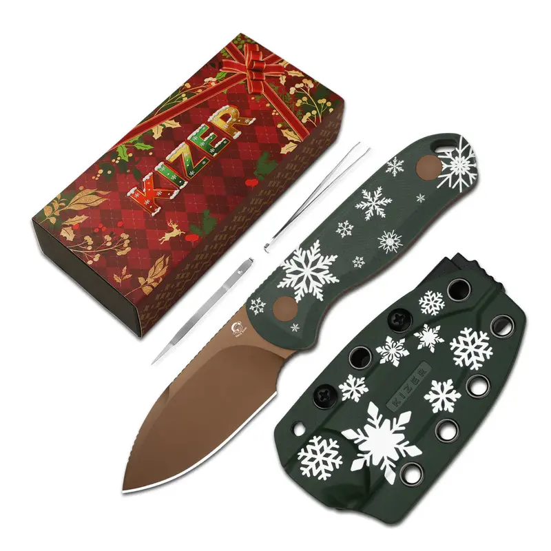 Free Holiday Gift: Limited-Edition Kizer Drop Bear Fixed-Blade Knife 1